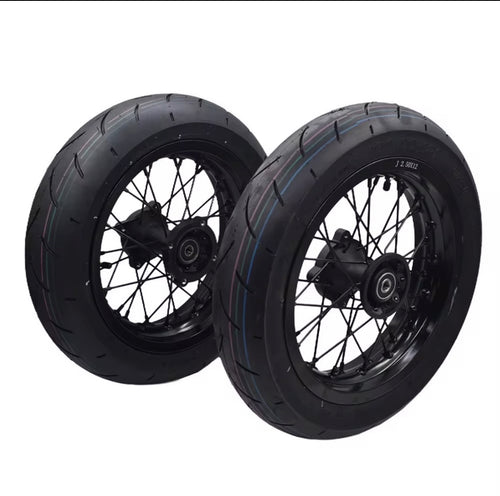 12” Kenda Kurve Supermoto wheel set