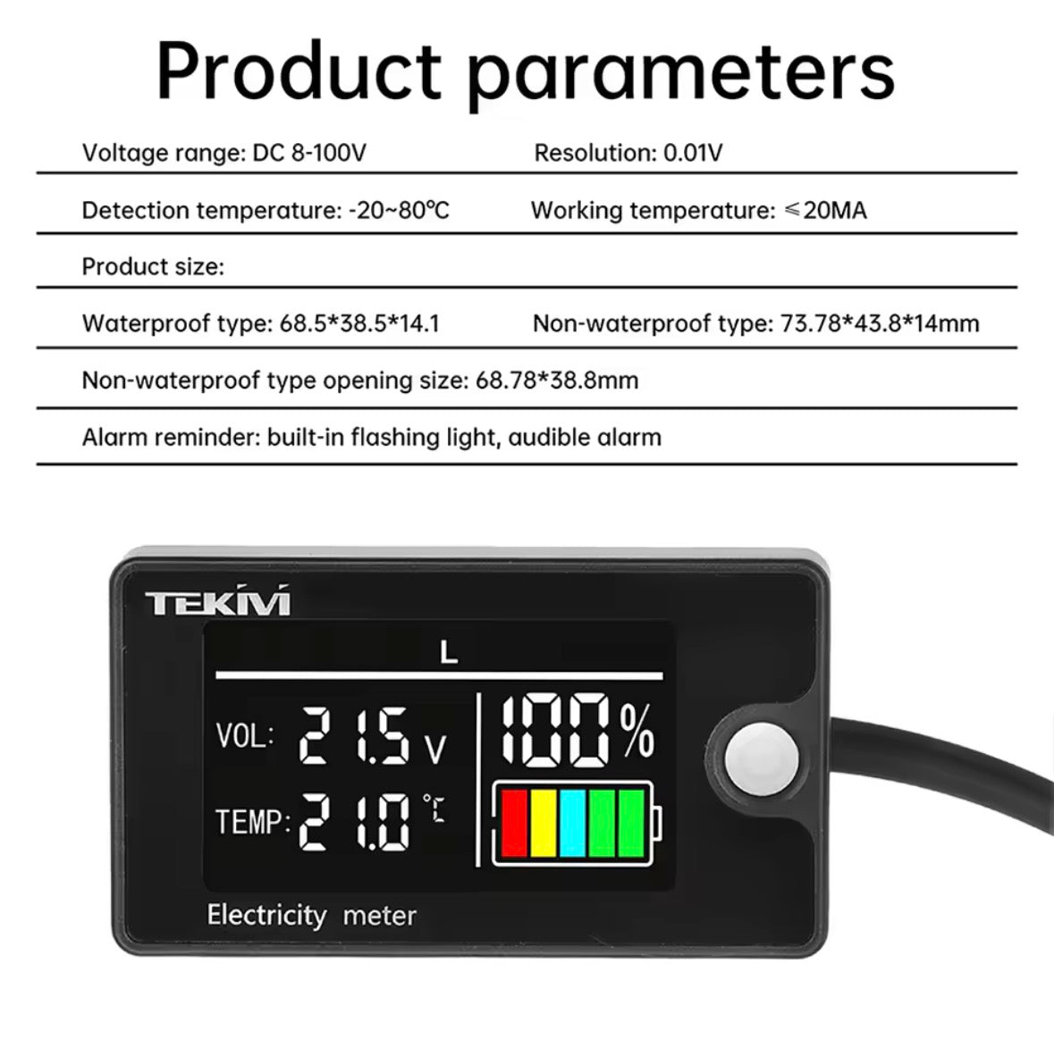E-Bike Voltage/Battery percentage meter