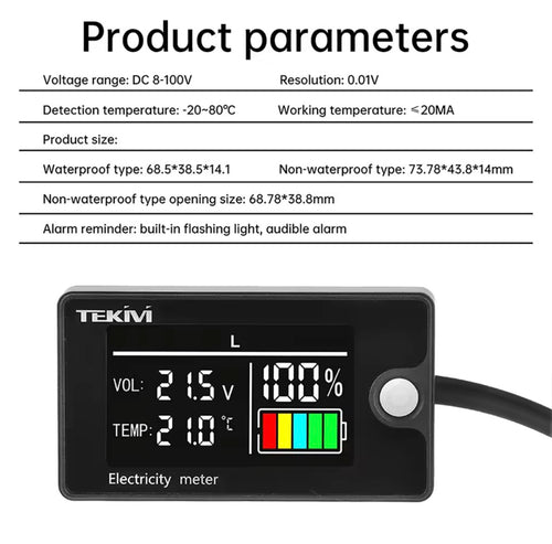 E-Bike Voltage/Battery percentage meter