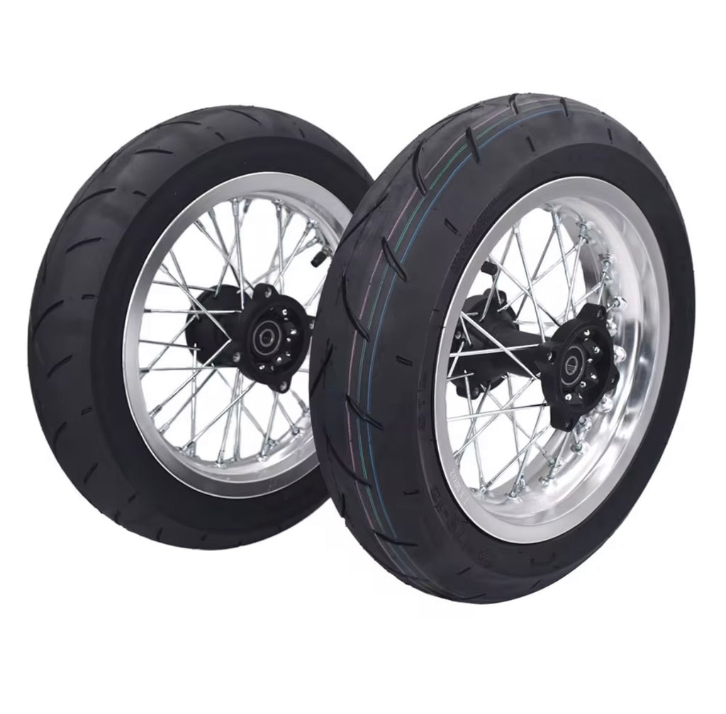 12” Kenda Kurve Supermoto wheel set