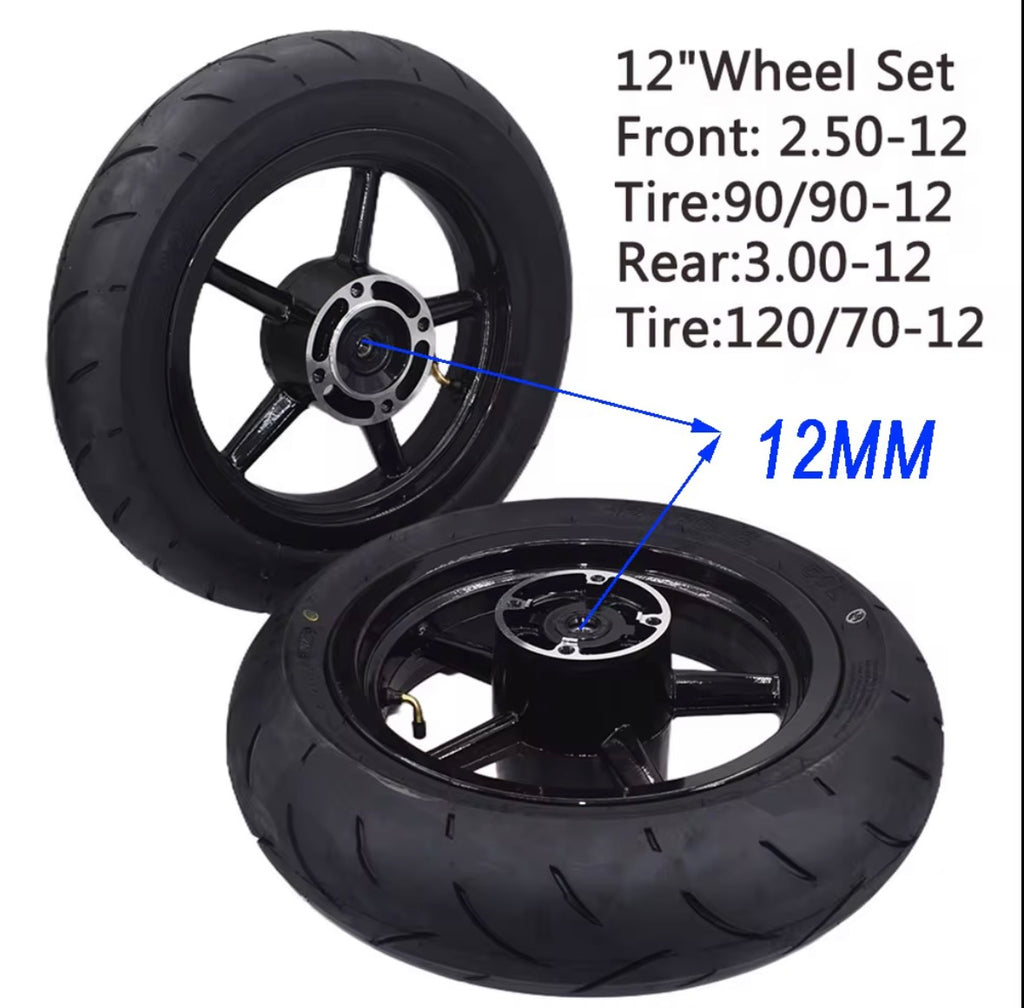 Kenda Kurve 12” Super Moto Wheel Set
